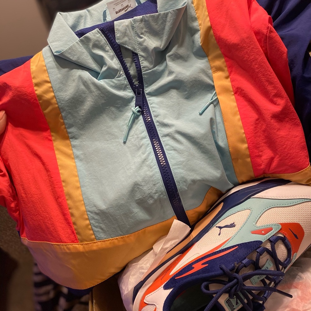 Matching puma jacket and shoes